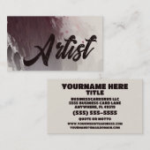 アーティストエレガント 名刺 (正面/裏面)