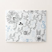 アーティストカエルパズル ジグソーパズル (横)