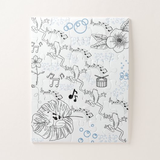 アーティストカエルパズル ジグソーパズル (縦)