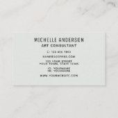 アーティストカラフルコンサルタント 名刺 (裏面)