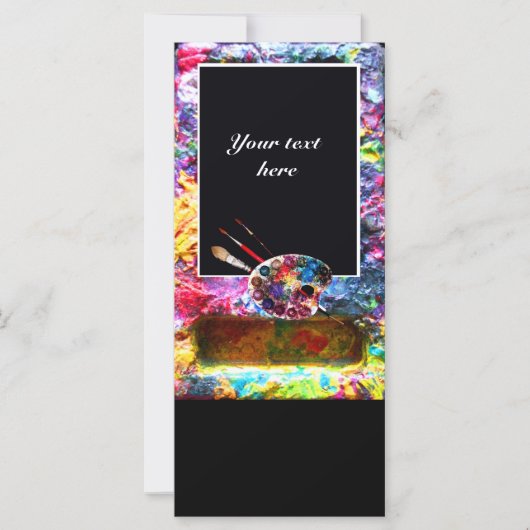 アーティストカラーパレットおよびブラシファインアート用品 (正面)