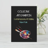 アーティストカラーパレットアートショーギャラリー展 招待状 (スタンド正面)