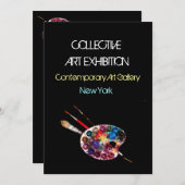 アーティストカラーパレットアートショーギャラリー展 招待状 (正面/裏面)