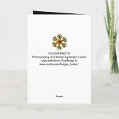 アーティストカラーパレットモノグラム ノートカード (裏面)