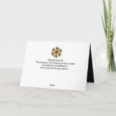 アーティストカラーパレットモノグラム ノートカード (裏面)