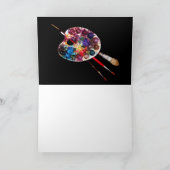 アーティストカラーパレットモノグラム ノートカード (内部)