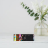 アーティストカラーパレット及びブラシモノグラム スキニー名刺 (スタンド正面)