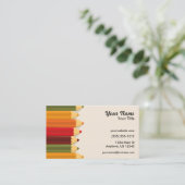 アーティストカラーペンシル 名刺 (スタンド正面)