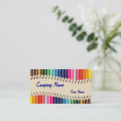 アーティストカラーペンシル 名刺 (スタンド正面)