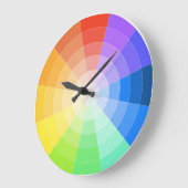アーティストカラーホイール ラージ壁時計 (傾斜)