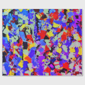 アーティストカラー抽象芸術 ラッピングペーパー (フラット)