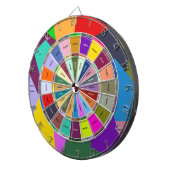 アーティストカラー16進ピッカー抽象芸術 ダーツボード (正面右)