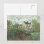 アーティストガーデンルノアール印象派絵画の ポストカード (正面/裏面)