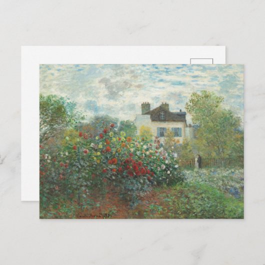 アーティストガーデンルノアール印象派絵画の ポストカード (正面/裏面)
