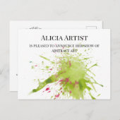 アーティストギャラリーショーアナウンスメントポストカード ポストカード (正面/裏面)