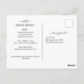 アーティストギャラリーショーアナウンスメントポストカード ポストカード (裏面)