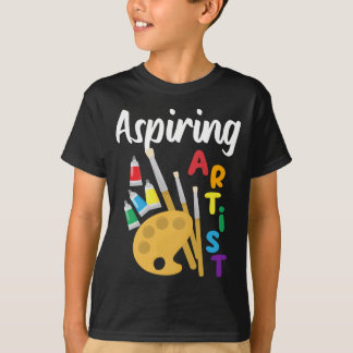 アーティストシャツ志望-アーティストパレットの画家 Tシャツ