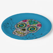 アーティストシュガースカルパターンメキシコの死の日 ペーパープレート (アングル)