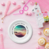 アーティストショー披露宴ブランディングラウンド ペーパープレート (パーティー)