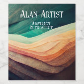 アーティストショー披露宴ワインボトル ワインラベル (シングルラベル)