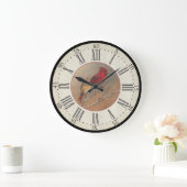 アーティストシリーズ時計 – （鳥）ショウジョウコウカンチョウ鳥時計 ラージ壁時計 (ホーム)