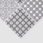 アーティストジオメトリック円グリッド白黒テクスチャ 薄葉紙 (詳細)