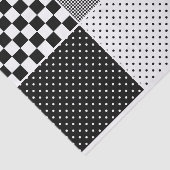 アーティストジオメトリドット正方形白黒テクスチャ 薄葉紙 (詳細)