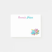 アーティストスクリプトカラフルタイポグラフィモダン,, スタイリッシュ, ポストイット (正面)