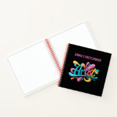 アーティストスクリプトタイポグラフィカラフル、スケスタイリッシュッチ ノートブック (内部)
