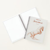 アーティストスケッチアートホーススケッチブック名前をカスタムする ノートブック (内部)