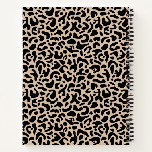 アーティストスケッチブックエレガントアニマルプリント ノートブック (裏面)