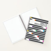 アーティストスケッチSketchbookと名前 ノートブック (内部)