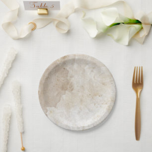 アーティストスタジオキャンバスアンティークパーチメントエレガントアート ペーパープレート