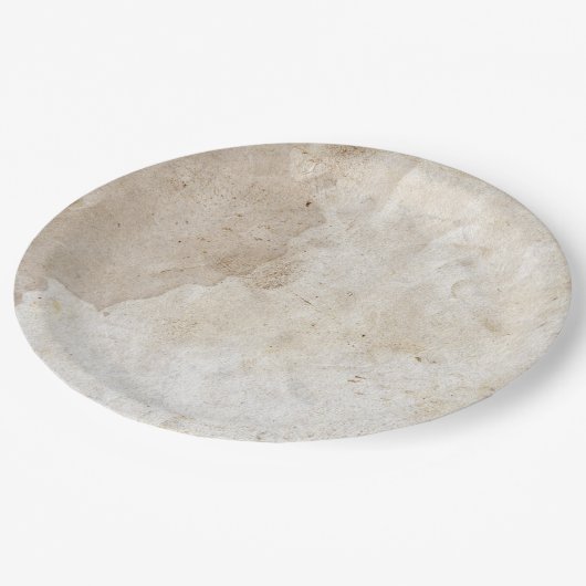 アーティストスタジオベージュアンティークパーチメントエレガントアート ペーパープレート (アングル)