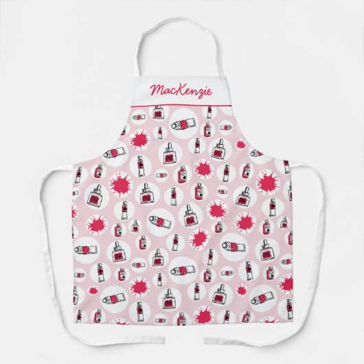 アーティストスモックアート用品パターパーソナライズされたン エプロン (正面)