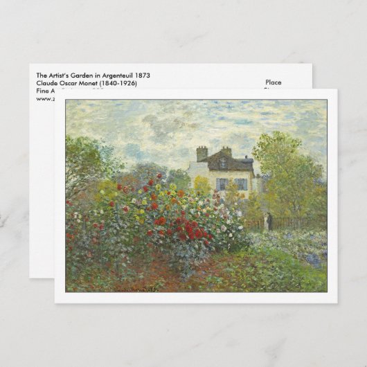 アーティストズガーデンアットアルジェンティーユバイモネ ポストカード (正面/裏面)