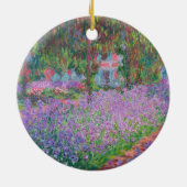 アーティストズガーデンアットジヴェルニーbyクロード・モネ セラミックオーナメント (裏面)