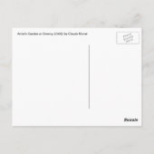アーティストズガーデンアットジヴェルニーbyクロード・モネ ポストカード (裏面)
