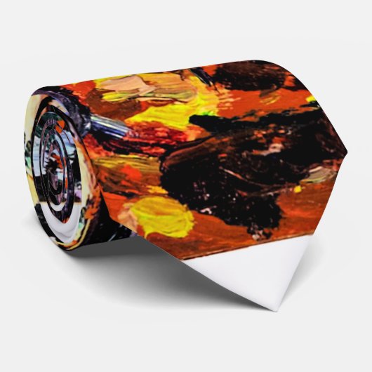 アーティストズキャンプ、カヌー素晴らし湖、ア絵画ートズ ネクタイ (ロール)