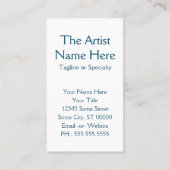 アーティストタロットカスタム文字 名刺 (裏面)