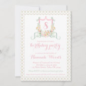 アーティストダスティピンク緑のパーティの招待状 招待状 (正面)