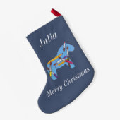 アーティストダラホース スモールクリスマスストッキング (裏面 (吊り時))