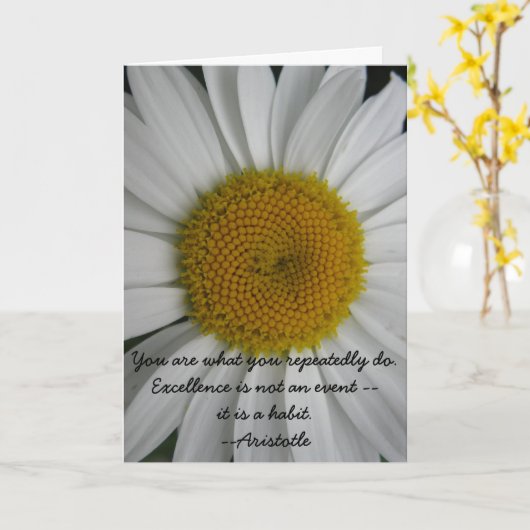アーティストテル・エクセレンス・引用文卒業カード カード (黄色い花)