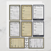 アーティストトレーディングカードバックシート (正面/裏面)