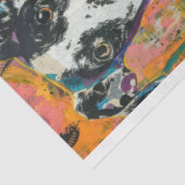 アーティストドッグをテーマにしたジャンクジャーナルの背景2 薄葉紙 (詳細)