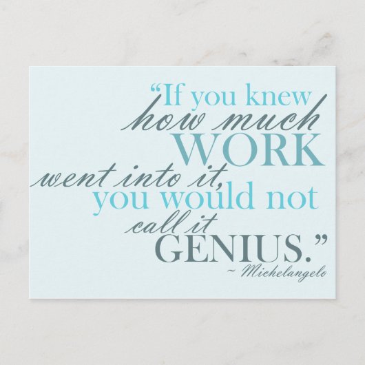 アーティストハ感動的ガキ ポストカード (正面)