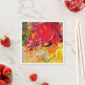 アーティストパレカラフルットの抽象芸術 スタンダードカクテルナプキン (インサイチュ)