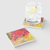 アーティストパレカラフルットの抽象芸術 ストーンコースター (横)