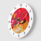 アーティストパレカラフルットの抽象芸術 ラージ壁時計 (傾斜)