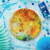 アーティストパレカラフルット ペーパープレート (パーティー)